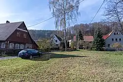 Pohled na zástavbu obce