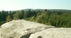 Javořice, pohled z Míchovské skály