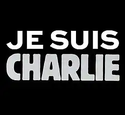 "Je suis Charlie." (Jsem Charlie.) logo