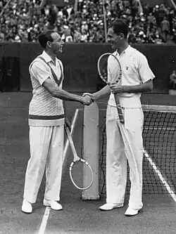 Jean Borotra a Ellsworth Vines, Davis Cup, 1932