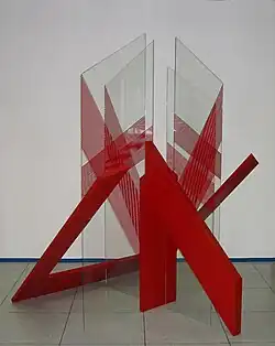 Čertova stěna (dřevo, sklo)