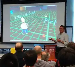 Jeff Westbrook při přednášce o matematice v Simpsonových