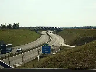 Dálnice D6 u Jenče.