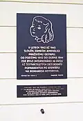 Pamětní deska dětem rodičů popravených po atentátu na R. Heydricha