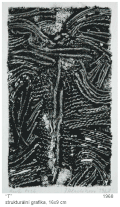 „T“ (strukturální grafika), 16 × 9 cm, 1968