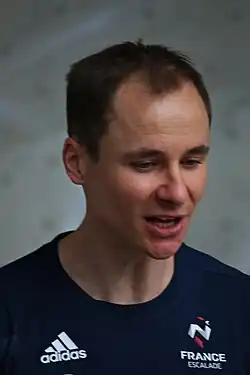 Jérémy Bonder na EP 2019 v  boulderingu v Innsbrucku