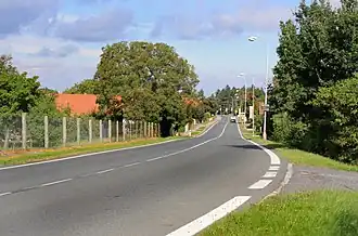 Silnice II/603 v Horních Jirčanech