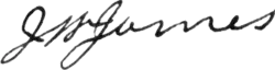 Jesse James – podpis