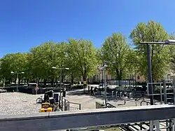 Pohled z trajektu na přístav