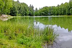 Jezero Sorgen – zatopený kaolínový lom