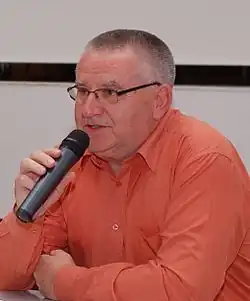 Jiří Krátký během debaty Chytrá volba: Aneb koho letos (ne)volit? pořádané Respekt Institutem v roce 2010