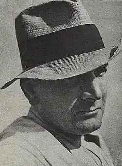 Jiří Sadláček ředitel Tylova divadla v Nuslích, rok 1936