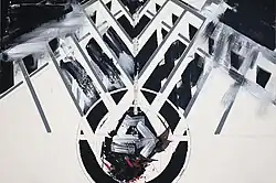 Skelet (kresba, tužka, akryl) 160 x 240 cm, 2012