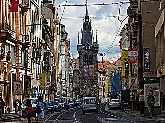 Pohled od Václavského náměstí