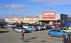 Kaufland v Jindřichově Hradci v jižních Čechách