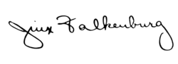 Jinx Falkenburg – podpis