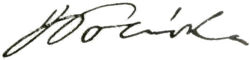 Jiří Polívka – podpis
