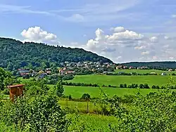 Jivina, pohled na ves od východu