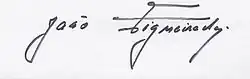 João Figueiredo, podpis