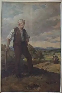 Jodok Fink, portrét na radnici v Andelsbuchu