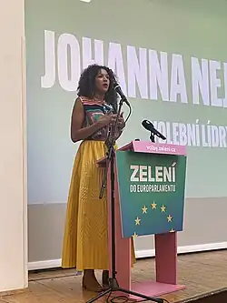 Johana Nejedlová na sjezdu Strana zelených v roce 2024
