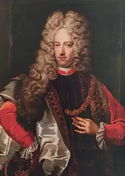 Portrét z galerie rytířů Řádu zlatého rouna na zámku Kunštát