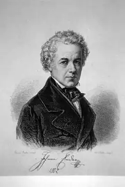 Portrét, rytina Fr.X.Stöbera podle kresby Eduarda Enderaa (1840)