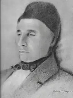 Johann Pankl, posmrtná kresba tužkou (1850, autor anonymní)