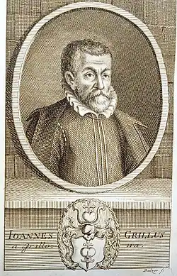 Fiktivní portrét Jana Grylla z Gryllova z 18. století