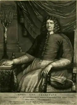 Portrét Johannesa van Neercassel od Willema van Ingena, 1680, mezzotinta