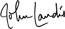 John Landis – podpis