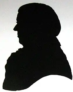 Fareyova silueta vytvořená Whitem Watsonem a vystavená v Derbském muzeu a umělecké galerii