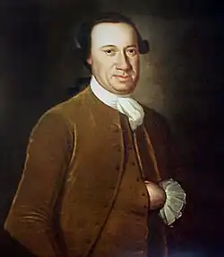 Americký politik John Hanson, autorství přisuzováno Johnu Hesseliusovi, kolem roku 1760
