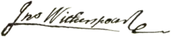John Witherspoon, podpis