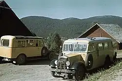 Jormliens pensionat med postbuss, 1939