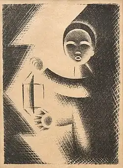 Chlapec se svítilnou