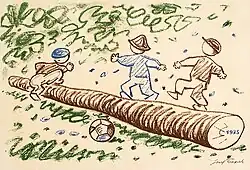 Josef Čapek - Veselý rok VII (1935, děti v přírodě)