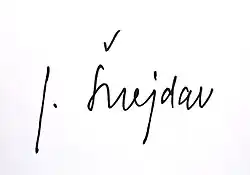 Josef Šnejdar – podpis