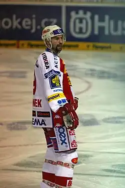 Josef Beránek v dresu HC Slavia Praha