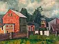 Josef Hubáček Domy na předměstí (1928)