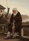 Josef Huttary – Starý žebrák (1887)