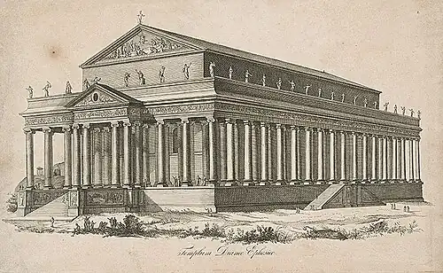 Dianin chrám v Efesu (před 1832)