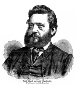 Josef Klimeš (kreslil Friedrich Kriehuber 1869)