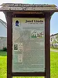 Josef Linda - informační tabule