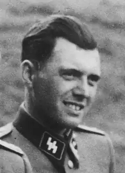 Josef Mengele v Osvětimi roku 1944