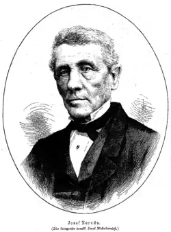 Josef Neruda (portrét od Josefa Mukařovského, 1876)