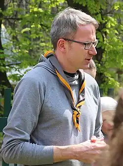 Josef Prokeš při pouti na Lomci (2022)