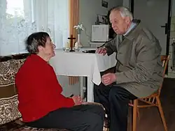 Mons. Valerián při rozhovoru