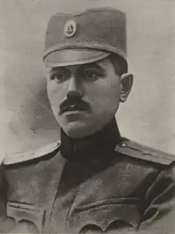 Josef Varta v uniformě srbské armády (1916)