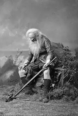 Joseph Jefferson jako Rip Van Winkle, 1869